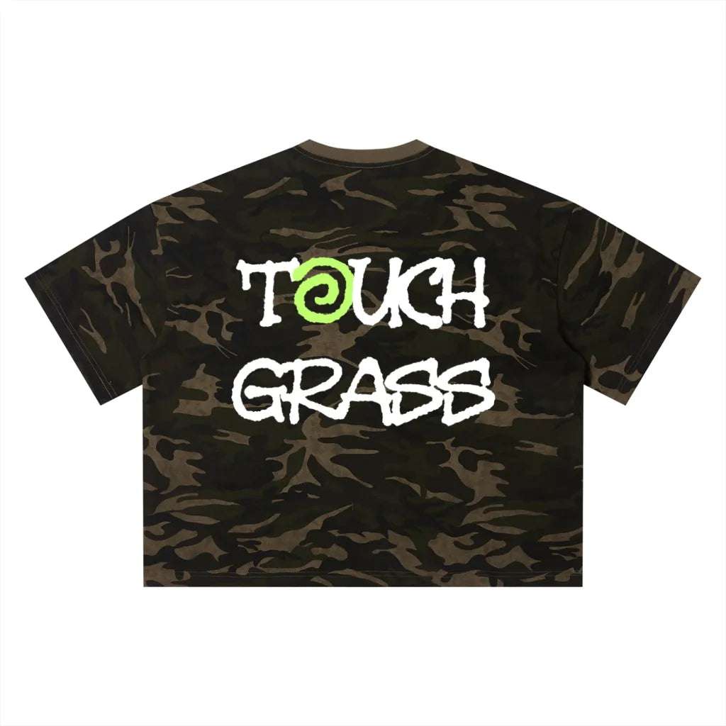 'TOUCH GRASS' BOXY T-SHIRT
