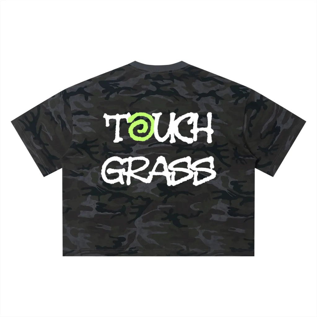 'TOUCH GRASS' BOXY T-SHIRT